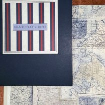 Una hermosa colección de rayas marineras en papel pintado y cartas de navegación