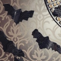 Papel pintado, detalle murciélagos